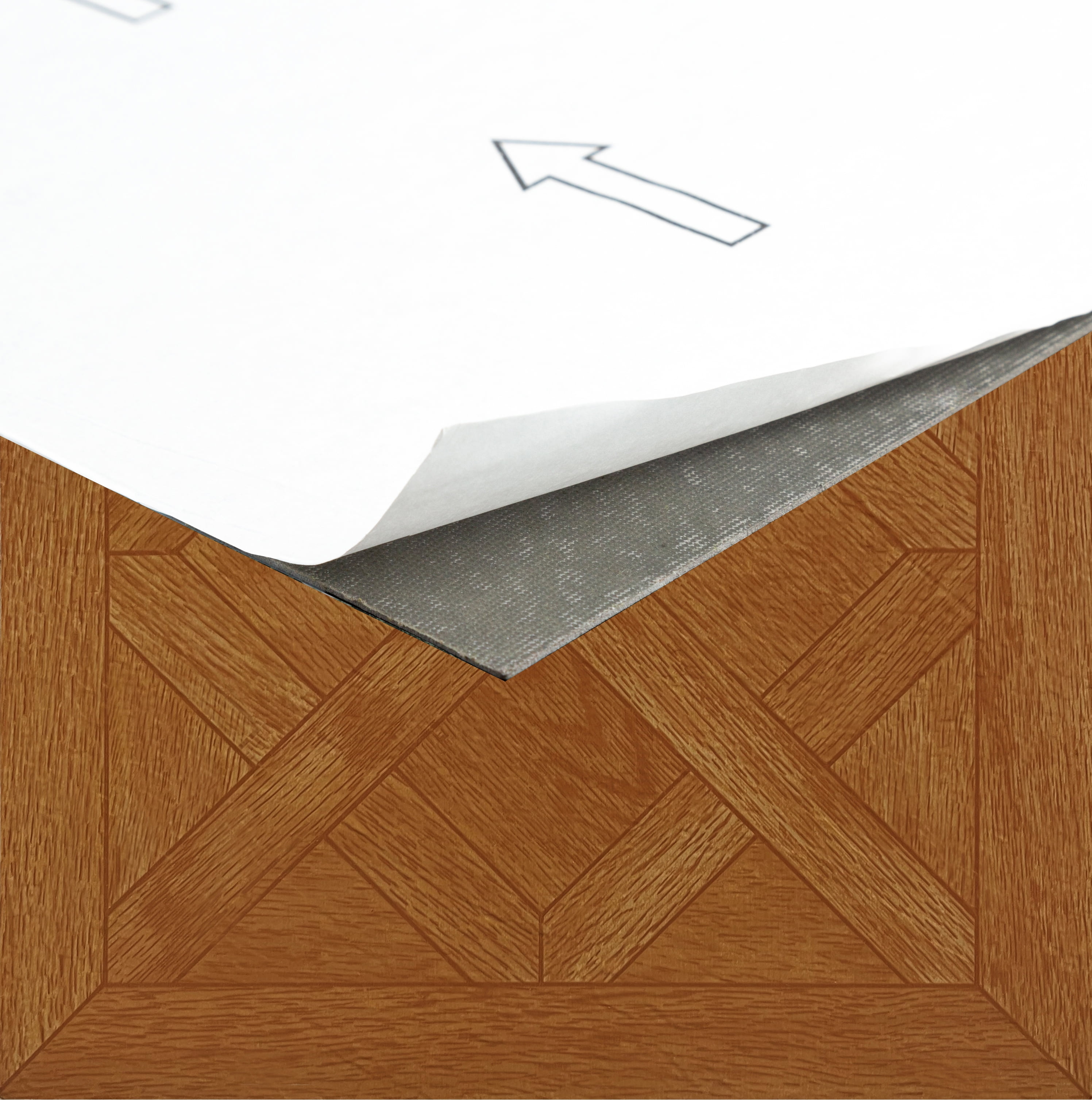 Achim 12"x12" 1.2mm Peel & Stick Vinyl Floor Tiles Classic Parquet Oak