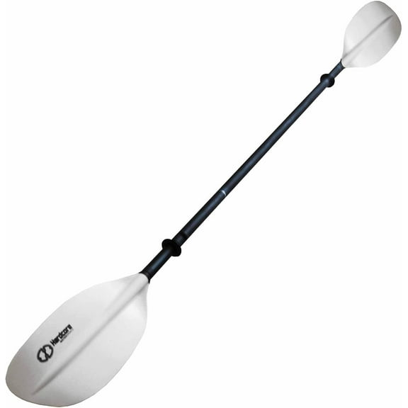 Hardcore 2 Piece Kayak Paddle. Lightweight Aluminum 3-Position Paddles with Curved Blade for Kayaking Boating Water Sports. Available in 5 Lengths and 3 Colors