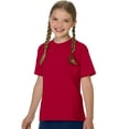 thumbnail image 1 of Hanes Authentic TAGLESS Kid`s Cotton T-Shirt, M, Deep Red, 1 of 1
