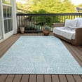 thumbnail image 6 of Addison Rugs Chantille Indoor/Outdoor Transitional Diamond Aqua Washable Rectangle Rug, 8' x 10', 6 of 6