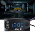 thumbnail image 4 of Motorcycle Digital Time Clock, Digital Display Easy To Install LED Motorcycle Electronic Meter Motorcycle Voltmeter  For Motorcycle For Data Monitoring Blue Light, 4 of 8