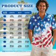 thumbnail image 6 of Whosucclay American Flag Firework Print Matching Hawaiian Outfits Men's Button Shirt Women's Summer Tank Dress Casual Loose Fit Midi, Holiday Matching Outfit for Beach Vacation Travel, S, 6 of 7