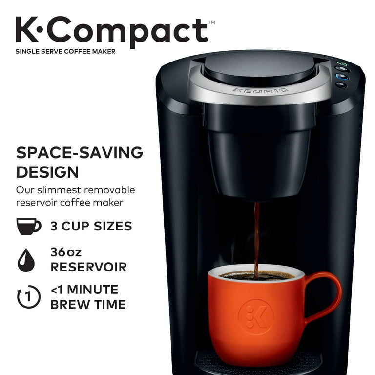  KitchenBro Single Serve Coffee Maker K Cup with 14 Oz Removable  Reservoir, Fast Brew K Cup Coffee Machine, Single Cup Coffee Maker with  Self-Cleaning Function, Black: Home & Kitchen