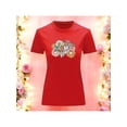 thumbnail image 2 of Playera Blusa Mujer De Mamá con Estampado de Flores Ropa Casual y Bonita para Día de la Madre Color Rojo Talla Grande Marca Emil SaEs, 2 of 4