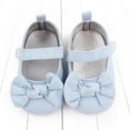 thumbnail image 1 of Infant Baby Girls Shoes Cute Non-Slip Soft Sole Bowknot Princess Dress Mary Jane Flats Toddler First Walker Baby Sneaker Shoes, 1 of 5