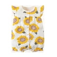 thumbnail image 2 of Emy Dola Newborn Baby Girls Snap-up Rompers 100% Cotton Toddler Infant Flutter Short Sleeve Bodysuit For 0-24M,1pcs, 2 of 8