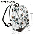 thumbnail image 2 of Sikiie Cool Chicken Women Genuine Leather Backpack Fashion Rucksack Daypack Leather Casual Travel Backpacks for Women, 2 of 4