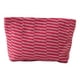 thumbnail image 2 of Bolso Cosmético Tejido de Lana con Bloque de Color a Rayas, Verde Rojo, Poliéster, Gran Capacidad 25x17x6cm, Estuche para Lápices Portátil Multifuncional, 2 of 8