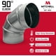 thumbnail image 3 of Codo de conducto ajustable, 90 grados, HVAC Mitchell Metal, 4 pulgadas, 3 of 6