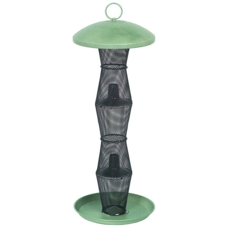 Blacklight Tube - NO/NO Green & Black Finch Tube Wild Bird Feeder