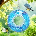 thumbnail image 2 of Outdoor Bird Feeder,Glass Fly Through Solar Bird Feeders,Mosaic Bird Feederfor Outdoor Hanging with Round Shape Glass Container for Garden Yard Decor, 2 of 6