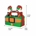 thumbnail image 3 of Luoshdecor 4 Pcs Christmas Goody Candy Boxes Cardboard with Handles ，Paper Candy Cookie Boxes for Xmas Winter Holiday Party Supplies 8.3 in, 3 of 6