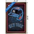 thumbnail image 3 of MLB New York Yankees - Neon Helmet 23 Wall Poster, 22.375" x 34" Framed, 3 of 6