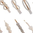 thumbnail image 3 of 10x mujeres niña pasadores para el cabello accesorios decoración del banquete de boda horquils de imitación a presión para el cumpleaños de - Sunnimix Pinzas de pelo de perlas, 3 of 4