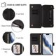 thumbnail image 4 of Zipper Wallet Leather Phone Case For iPhone 12 / 12 Pro, 4 of 5