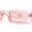 All Pink, variant on Womens Thin Narrow Rectangular Mod Sunglasses All Beige