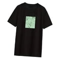 thumbnail image 4 of Camiseta para Mujer Sunnimix Elegante Básica Ajuste Holgado Negro XL, 4 of 8