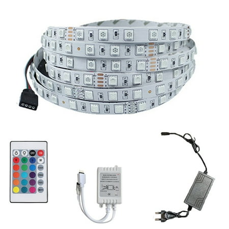 

Yinmgmhj led lights for bedroom 5M Controller Flexible Lamp+ SMD Remote Light 270Led 2835 Strip RGB Waterproof LED light led lights