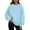 Blue, variant on Crewneck Sweatshirts Women Cute Long Sleeve Pullover Tops Oversized Solid Color Loose Sweatshirt Shirts Fall Winter Clothes for Women Teen Girls Black M