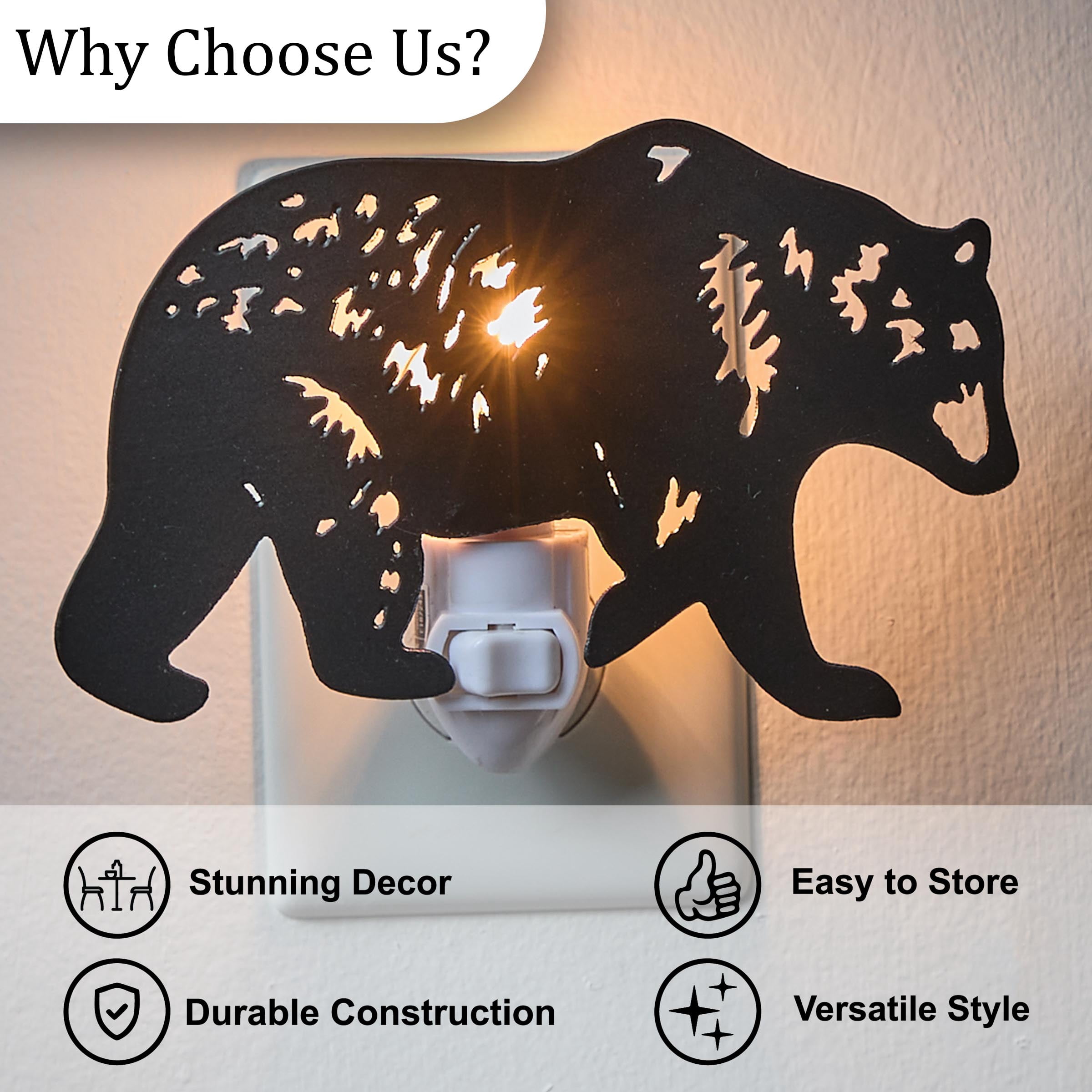 Park Designs Black Bear Night Light