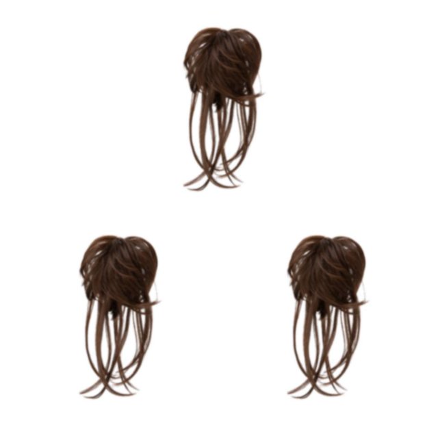 Guardoinrt Chignon Bouclé pour Toute Occasion et Type de Cheveux en Matériaux Extension Queue de Cheval 8B 3ensemble