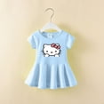 thumbnail image 3 of Nuevos vestidos Kawaii Sanrio Y2K de algodón para niños, Vestido corto de dibujos animados de Hello Kitty, Vestido de manga corta de verano, bonito abrigo para niños, regalo de Chica de Anime, 3 of 5