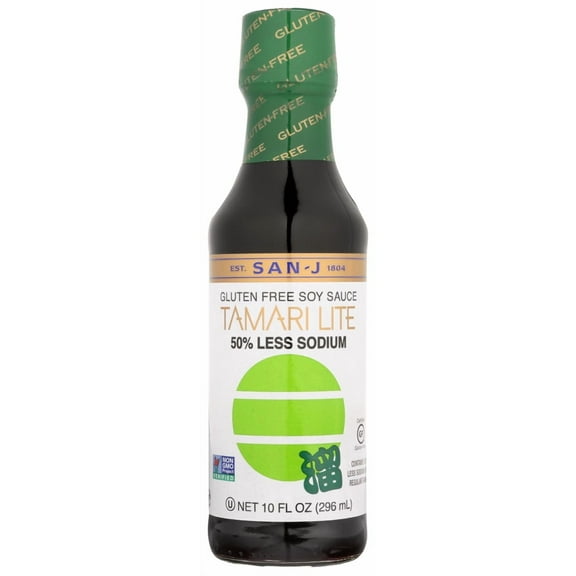 San J Tamari Soy Sauce Lite, 10 Fl Oz