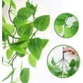 Mocoosy 2Pack Artificial Indoor Plastic Hanging Plants, Faux Ivy