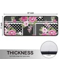 thumbnail image 5 of Kitchen Rugs Sets Of 2,Pioneer Flower Floral Print Pattern Anti Fatigue Kitchen Mat Rugs Non Slip Washable,Decorative Kitchen Floor Mats for Kitchen,Sink,Laundry,17"x47"+17"x47", 5 of 5
