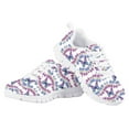 thumbnail image 4 of Pzuqiu Butterfly Tennis Shoes for Girls Size 1 Kids Lightweight Breathable Running Sneakers Comfortable Walking Shoes Lace Up, 4 of 5