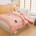 thumbnail image 4 of TIMIFIS Airconditioned Quilt -Soft Washed Microfiber Duvet Insert - Great For Summer Spring Fall Enhanced Warmth For All Seasons - Lightweight Yet Insulating Comforter Core New Home Essentials, 4 of 6