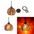 thumbnail image 4 of Lámpara colgante de techo con diseño de mosaico de luz colgante de estilo 4 4 Sunnimix Pantalla de lámpara, 4 of 8