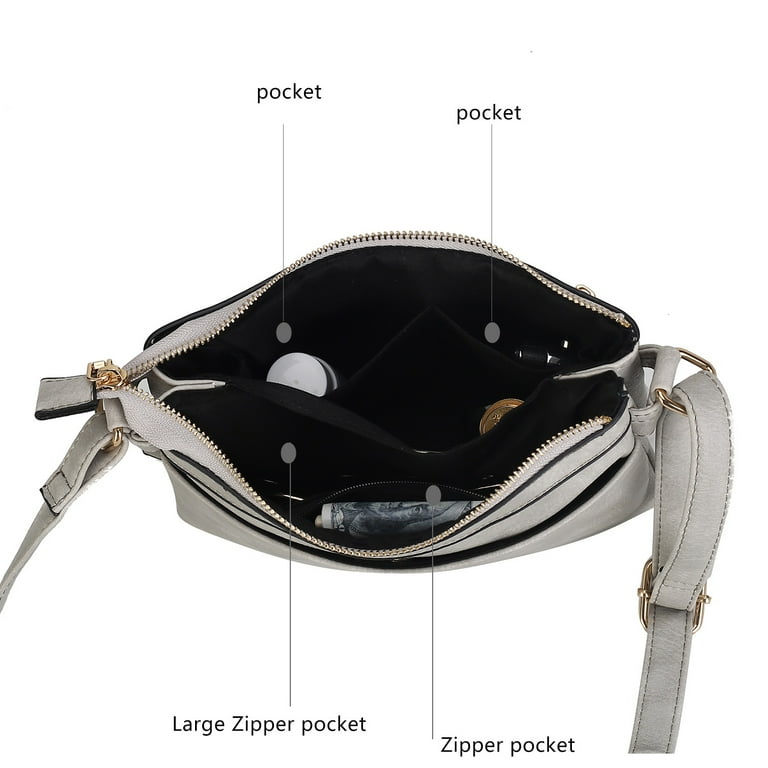 MKF Collection Elaina Women's Multi Pocket Crossbody Bag MKF Collection Elaina Women's Multi Pocket Crossbody Bag