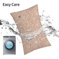thumbnail image 6 of Pofeuu Beige Sparkling Glitter Print Polyester Microfiber Plush Pillowcases, Super Soft and Cozy Pillow Case Covers with Envelop Closure（Pillow core not included）-14"x20", 6 of 6