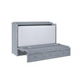 thumbnail image 6 of Bowery Hill Queen Solid Wood Modern Murphy Bed Chest with Mattress in Driftwood, 6 of 19