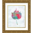 thumbnail image 1 of Seay, Anne 26x32 Gold Ornate Wood Framed with Double Matting Museum Art Print Titled - Leaf Abstract I, 1 of 4