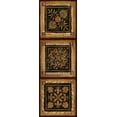 thumbnail image 2 of Tava Studios 7x14 Black Ornate Wood Framed with Double Matting Museum Art Print Titled - Folk Art Panel I, 2 of 4
