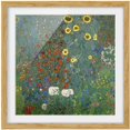 thumbnail image 4 of Póster enmarcado - Gustav Klimt - Garden Sunflowers Dimensión LxA: 20cm x 20cm, Marco: Roble esquí esquí Gafas de esquí, 4 of 5