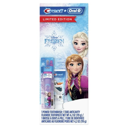 Crest & Oral-B Kids Disney Frozen Gift Pack with Power Toothbrush and Toothpaste, 4.2 Oz