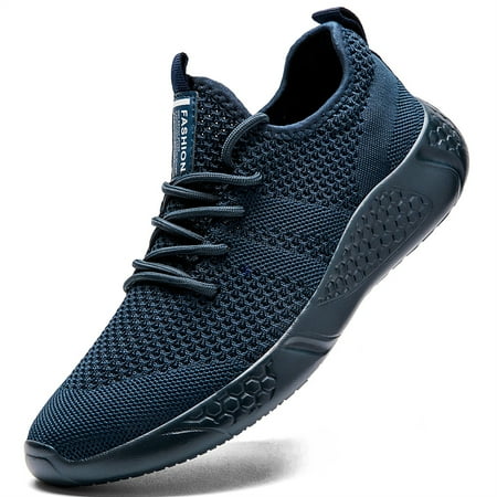 Mens Sneakers Athletic Sport Casual Walking Shoes Lightweight Running Shoes Breathable Mesh Soft Sole