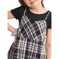 thumbnail image 4 of Justice Girls 2Fer Babydoll Plaid Dress, Sizes XS-XLP, 4 of 4