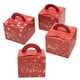 thumbnail image 1 of 12 cajas navideñas con forma de manzanas con asa, ideales para galletas, dulces y regalos. También sirven como recipientes tipo calcetín, perfectos para fiestas y decoración (Rojo/Patrón aleatorio)., 1 of 8