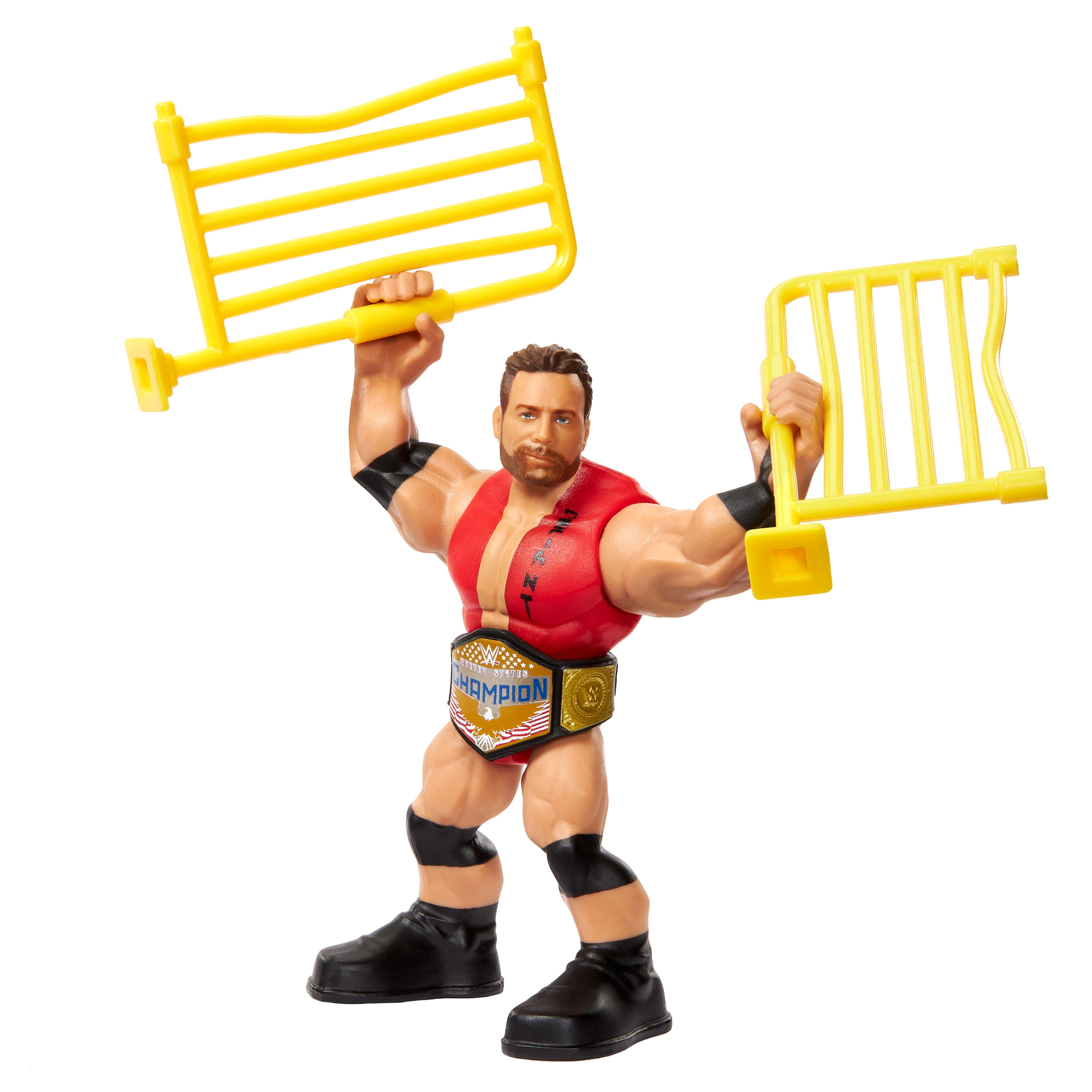 WWE Knuckle Crunchers Action Figures & Accessories, Bone-Crunch Sound, 3.25-inch (Styles May Vary)