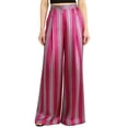 thumbnail image 1 of Mujeres Estiramiento Satén Pantalones Impresos Casual de Moda Longitud Regular para Primavera Verano, 1 of 5