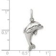 thumbnail image 3 of FJC Finejewelers Sterling Silver Antiqued Dolphin Pendant Necklace - Chain Included, 3 of 4