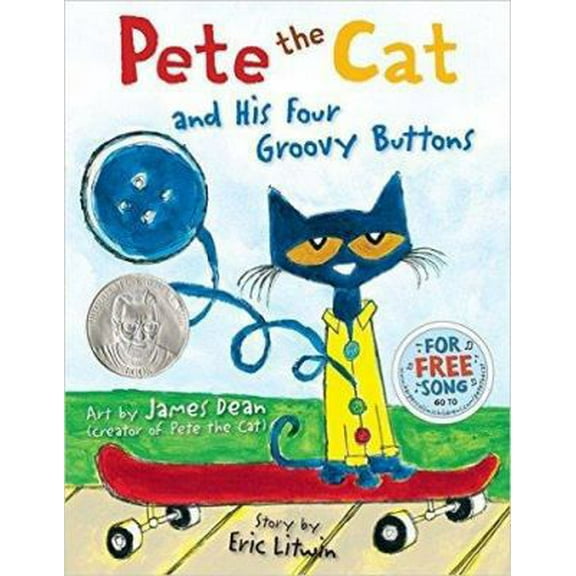 Pre-Owned Pete the Cat and His Four Groovy Buttons (Paperback) 9780545649513
