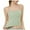 Green, variant on WREESH Womens Spaghetti Strap Tank Top Built in Bra Scoop Neck Cami Summer Seamless Crop Top