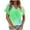 Multicolor Tops for Women _k, variant on Women's Tops Dressy Casual Vintage Comfy Casual Shirts Fashion 2024 Gradient Color Short Sleeve Tunic Tops for Lady Loose Fit Flowy Summer Clothes for Teen Girls V Neck Blouse Multicolor T Shirts S