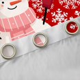 thumbnail image 4 of Homewish Xmas Snowman Snowflake Blackout Curtains Set of 2 (52x84 Each) for Children Boys Girls,Merry Christmas Window Curtains,Happy New Year Curtains and Drapes,Microfiber Bedroom Decor, 4 of 6