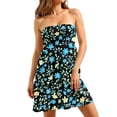 thumbnail image 2 of Summer Dresses for Women Sleeveless Knee Length Cute Fit Sundresses Casual Classy Sundress Loose Elegant Beach Beach Cover Ups Tube Top Dresses Light Blue L, 2 of 8